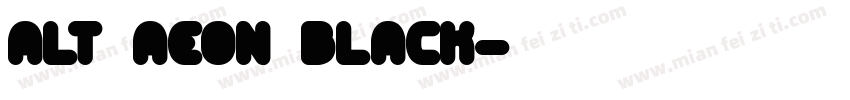 Alt Aeon Black字体转换